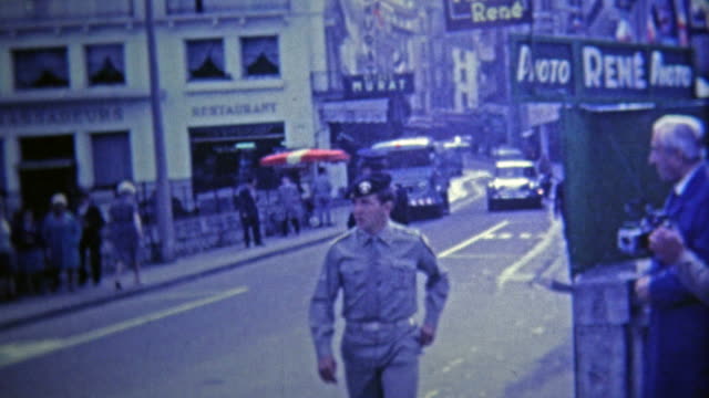 1969: French police direct traffic in the street with help of military.