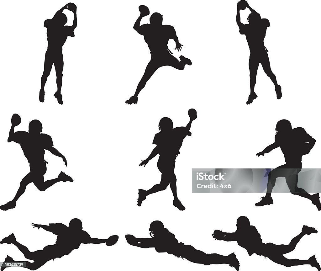 All star футболист силуэты изображения - Векторная графика Силуэт роялти-фри