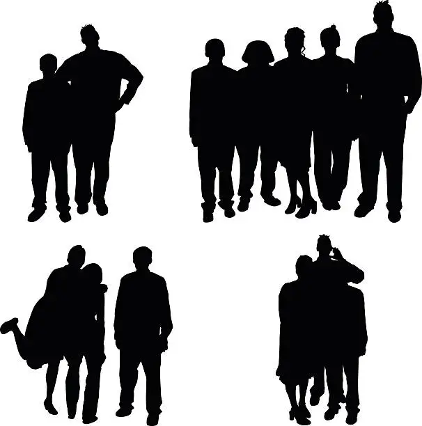 Vector illustration of Groups of People [vector]