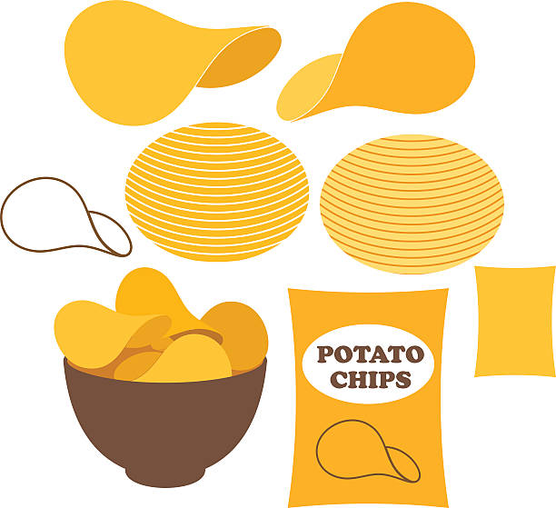 Potato Chips Potato Chips (EPS) + ZIP - alternate file (CDR)  potato chip stock illustrations