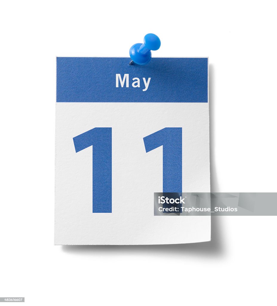 11. Mai-Kalender - Lizenzfrei Blau Stock-Foto