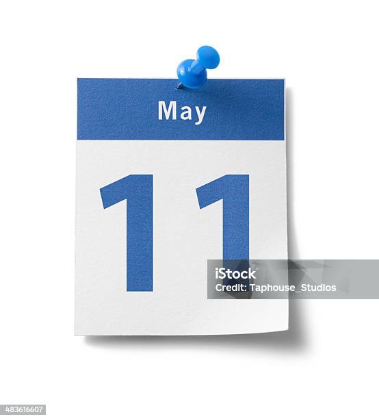 11 Maikalender Stockfoto und mehr Bilder von Blau - Blau, Buchseite, Clipping Path