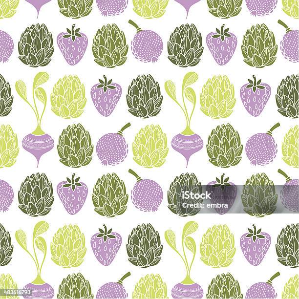 Vegetables Seamless Pattern Stock Illustration - Download Image Now - Artichoke, Backgrounds, Beet