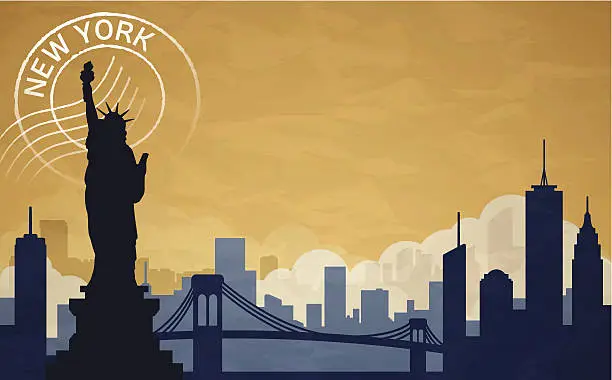 Vector illustration of New York City