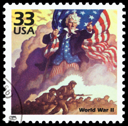 Cancelled Stamp From The United States: World War 2.