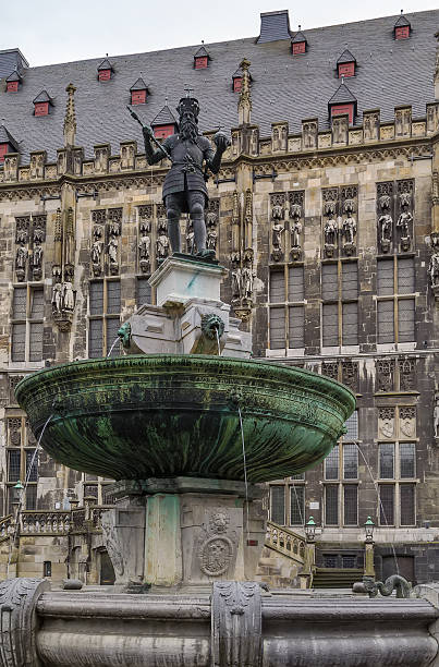 istock fountain on market square, Aachen, Germany 483626246