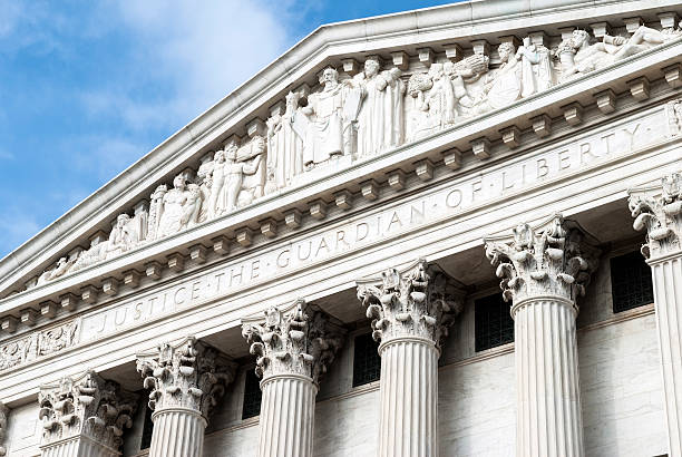 istock U.S. Supreme Court exterior inscription 483627647