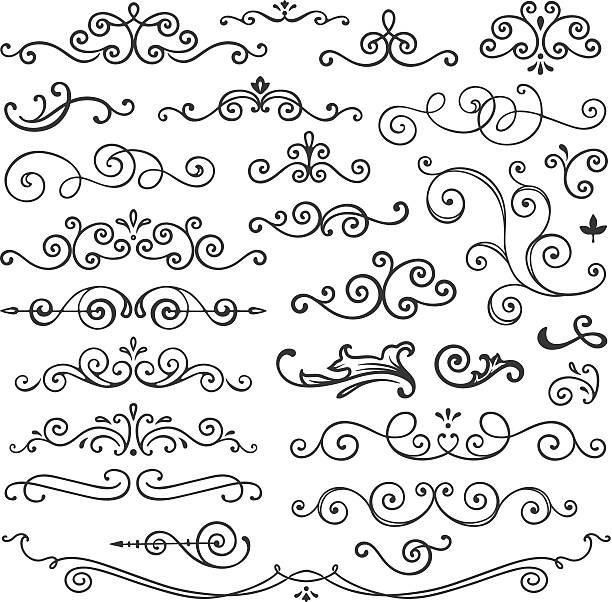 Hand drawn design elements.Please take a look at other work of mine linked below.