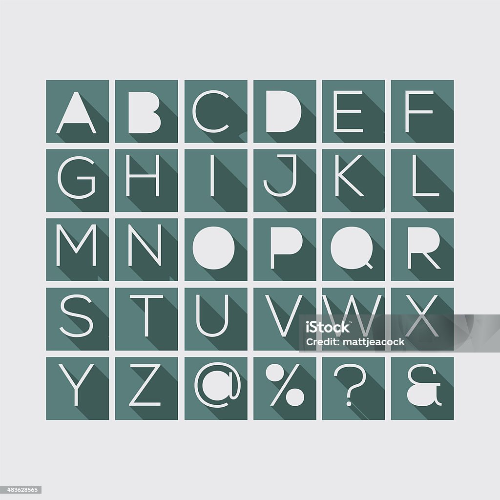 Shadow Abc's Shadow Alphabet Stock Illustration - Download Image Now - Alphabet ...