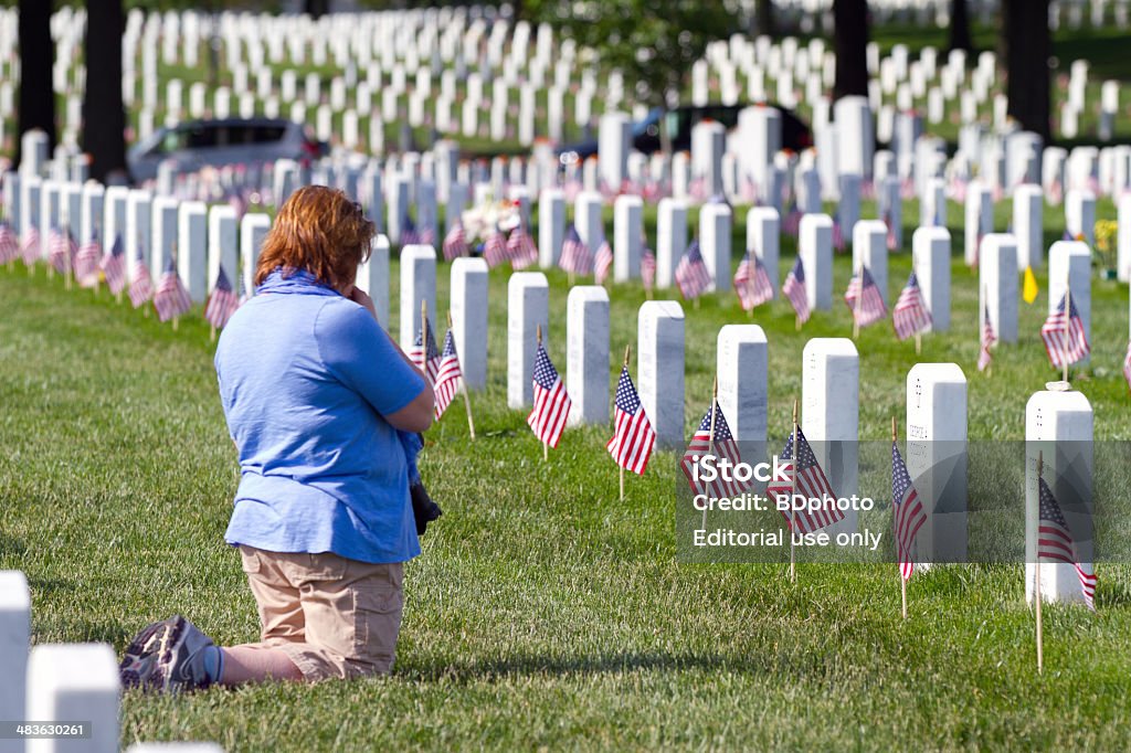 Memorial Day, dem Arlington National Cemetery - Lizenzfrei Memorial Day Stock-Foto