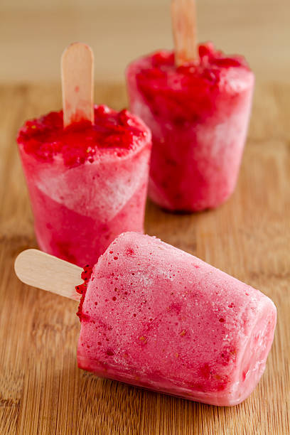 istock Homemade Fresh Pureed Fruit Frozen Popsicles 483634946