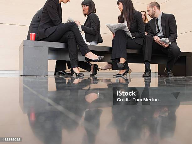 Businesspeople Working In Corporate Training Facility Stock Photo - Download Image Now