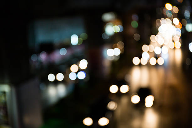 istock defocus street lights bokeh background. 483636500