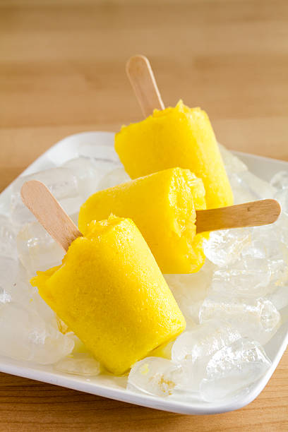 istock Homemade Fresh Pureed Fruit Frozen Popsicles 483638750