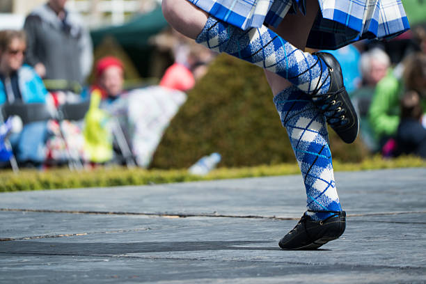 istock Traditional scottish Highland dancing 483639704
