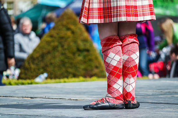 istock Traditional scottish Highland dancing 483639724