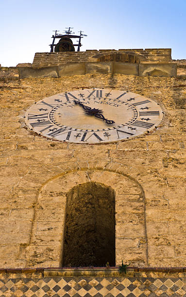 istock Bell and clock tower at Monreale cathedral, Sicily 483651990