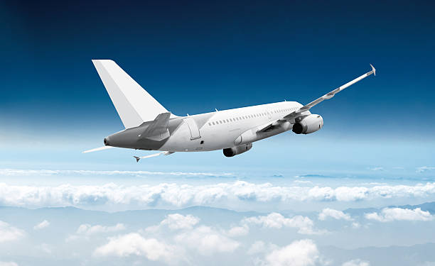istock Passenger airliner flight in the blue sky 483654236