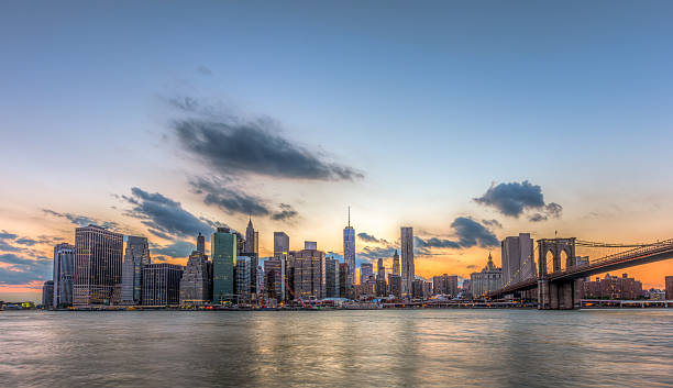 istock New York City downtown and Brooklyn bridge. 483655302