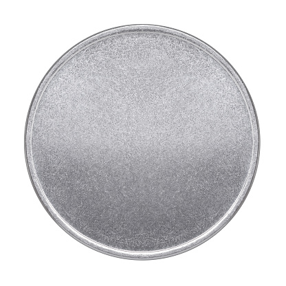 Blank coin or medal on a white background