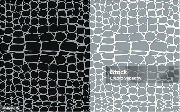 Reptile Skin Seamless Patterns Stock Illustration - Download Image Now - Animal Scale, Dragon, Textured