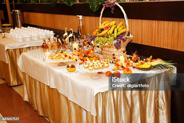 Lot Of Food On The Table Stock Photo - Download Image Now - Banana, Bread, Brussels Sprout