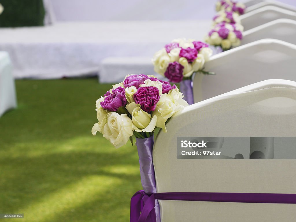 Silla de la ceremonia de boda - Foto de stock de Asistir libre de derechos