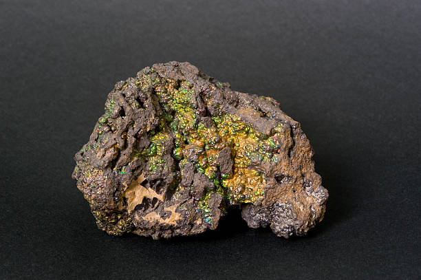 istock Museum mineral series: Limonite from Hungary. 8cm across. 483658433