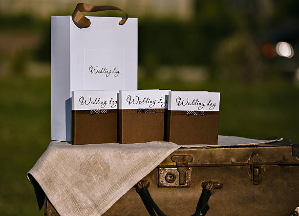 istock Design of wedding disc. Boxes and packages.  Everything for the 483658700