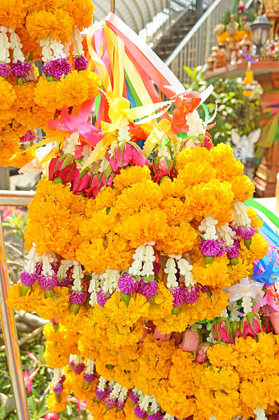 istock Flower garlands for belief 483658868