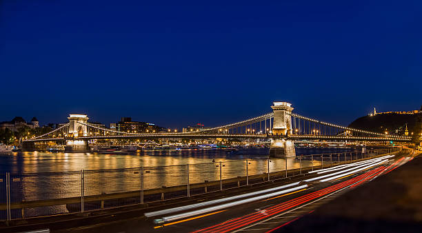 Chain Bridge stock photo