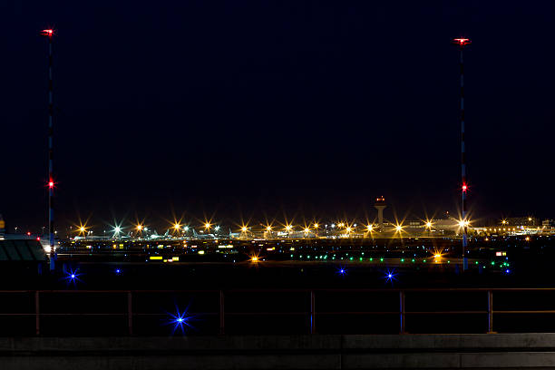 Airport Frankfurt, runway 18 West, nightshot