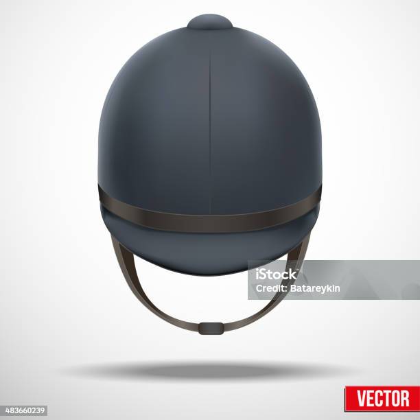 Jockey Helmet For Horseriding Athlete Stock Illustration - Download Image Now - Helmet, Jockey, Sports Helmet