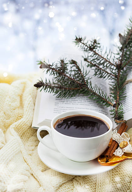 istock Holiday Christmas Still Ilife With Cup Of Coffe 483661513