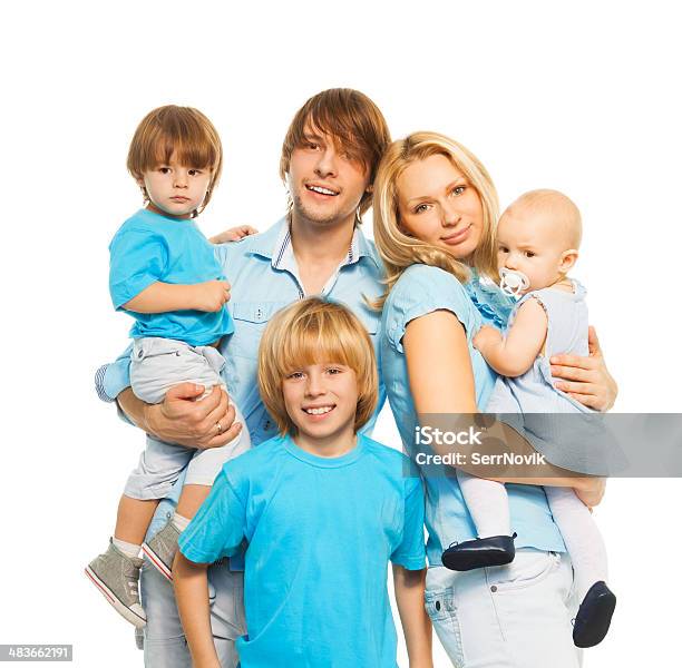 Beautiful Parents Cute Kids Stock Photo - Download Image Now - Adult, Baby - Human Age, Beautiful People