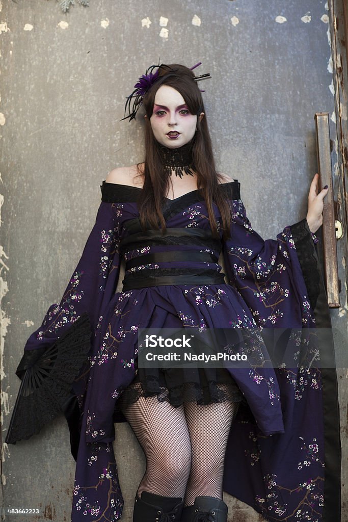 Gotische Geisha - Lizenzfrei Blick in die Kamera Stock-Foto