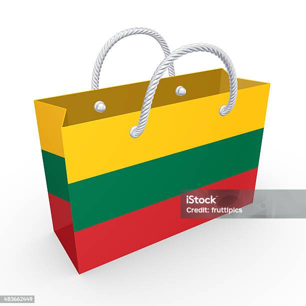 Foto de Pacote Com Bandeira Da Lituânia e mais fotos de stock de Bandeira - Bandeira, Bandeira Lituânia, Bandeira nacional