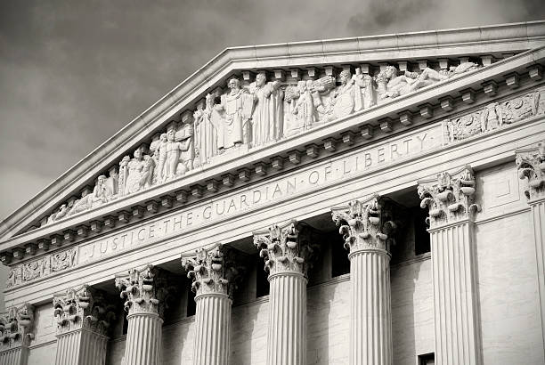 istock US Supreme Court inscription - backside 483662763