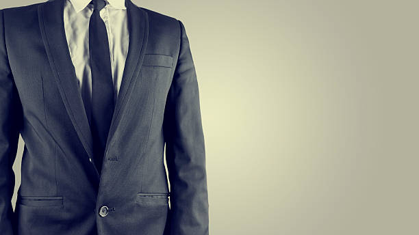 istock Businessman in a suit, torso view 483663103