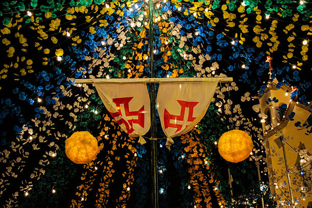 Religious celebration at Porto Santo, Portugal at Capela da Graça.