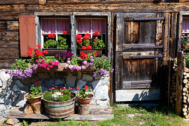 istock facade of a wooden hut, tyrol, austria 483670129
