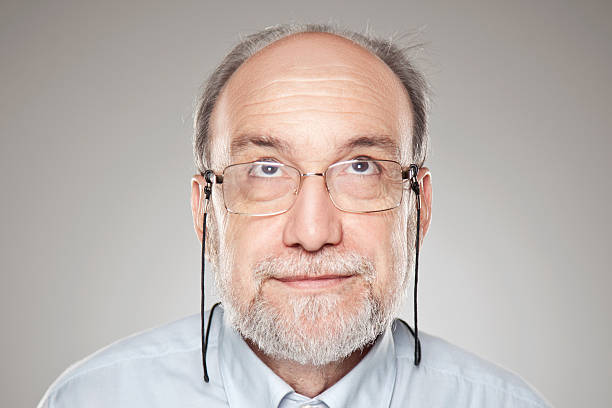 istock Portrait of old man with grey beard 483670877