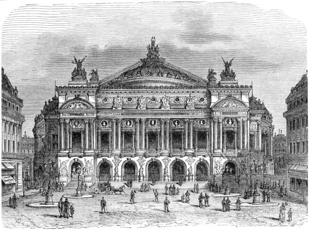 ilustrações de stock, clip art, desenhos animados e ícones de ópera garnier - opera opera garnier paris france france