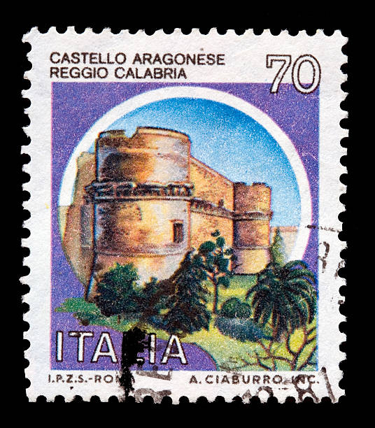 istock Italy Castles stamp: 
