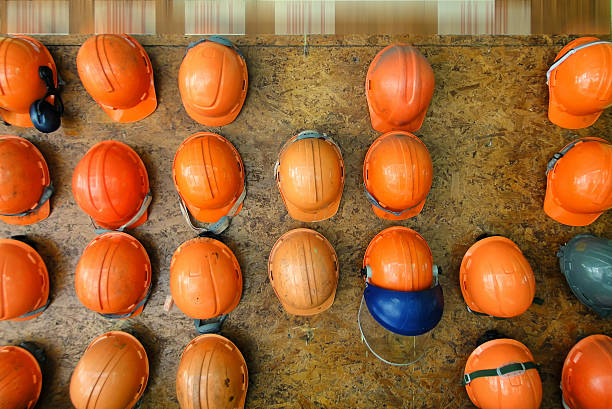 istock helmet safety ,Hats Collection for work outdoor.. 483672080