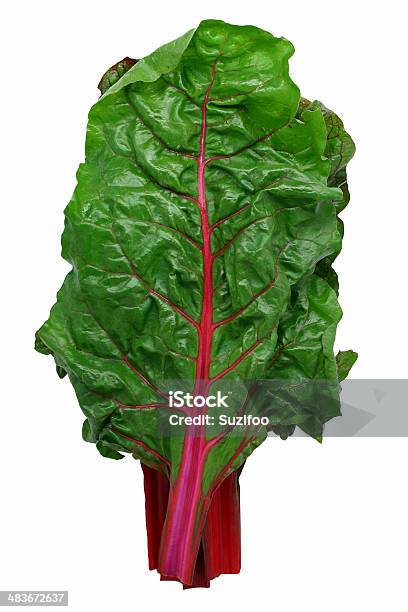 Swiss Chard Stock Photo - Download Image Now - Chard, Ruby Red Chard, White Background