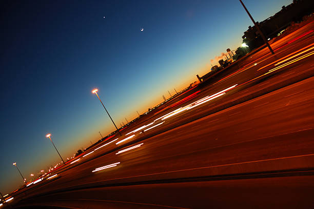 istock Nightime driving on Highway 401, Toronto 483672701
