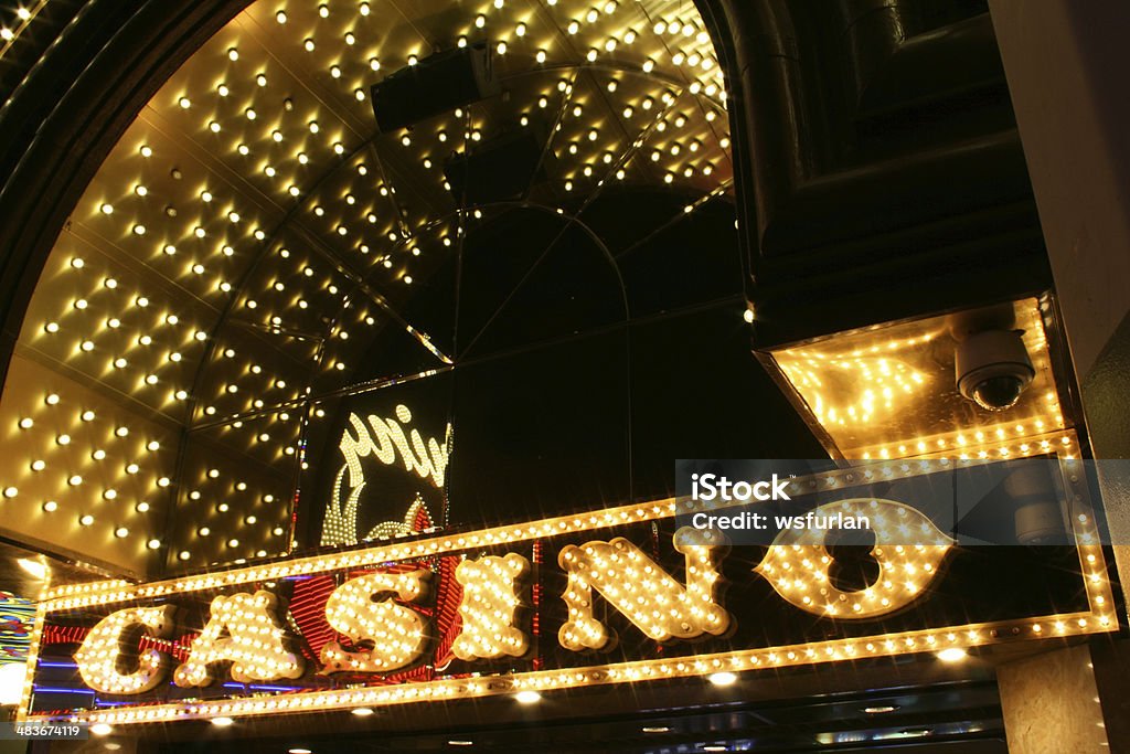 Casino-Neon Sign, Las Vegas - Lizenzfrei Kasino Stock-Foto