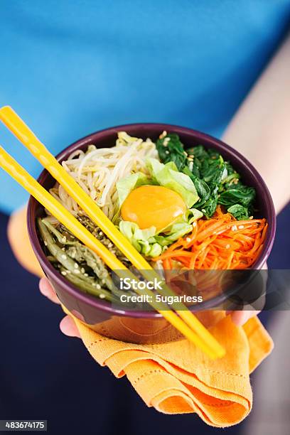 Foto de Bibimbap e mais fotos de stock de A Vapor - A Vapor, Almoço, Arroz - Cereal