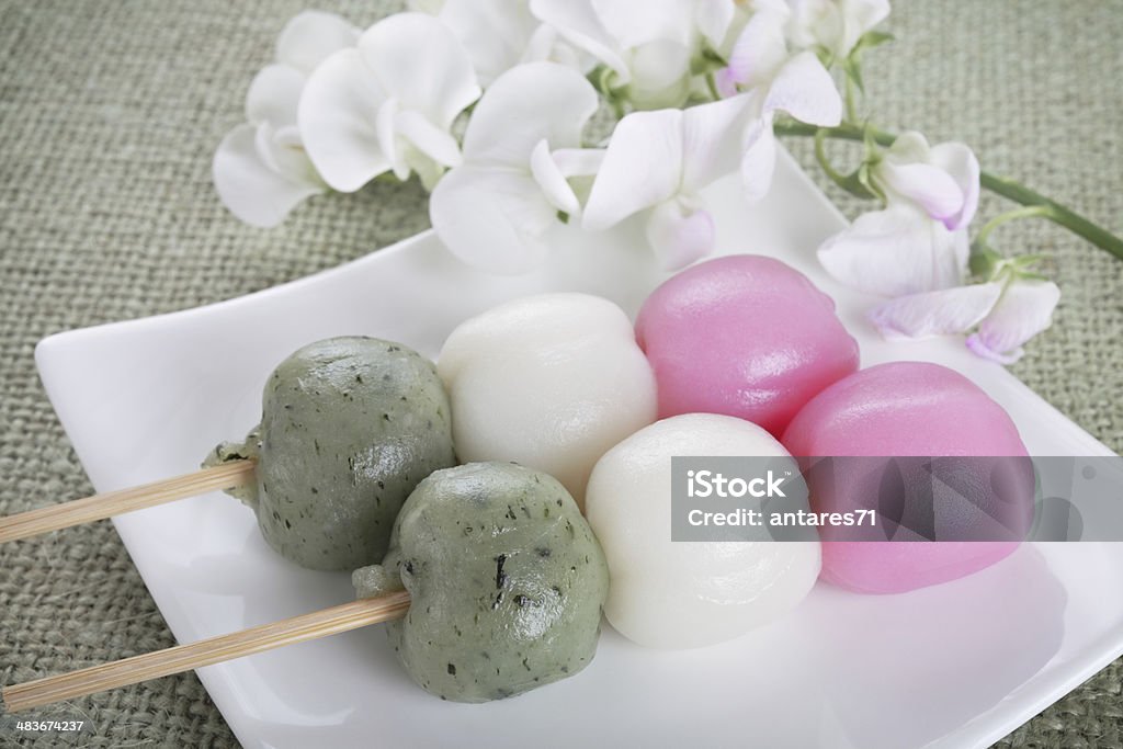 Japanischer Reis Süßigkeiten - Lizenzfrei Dango Dumpling Stock-Foto